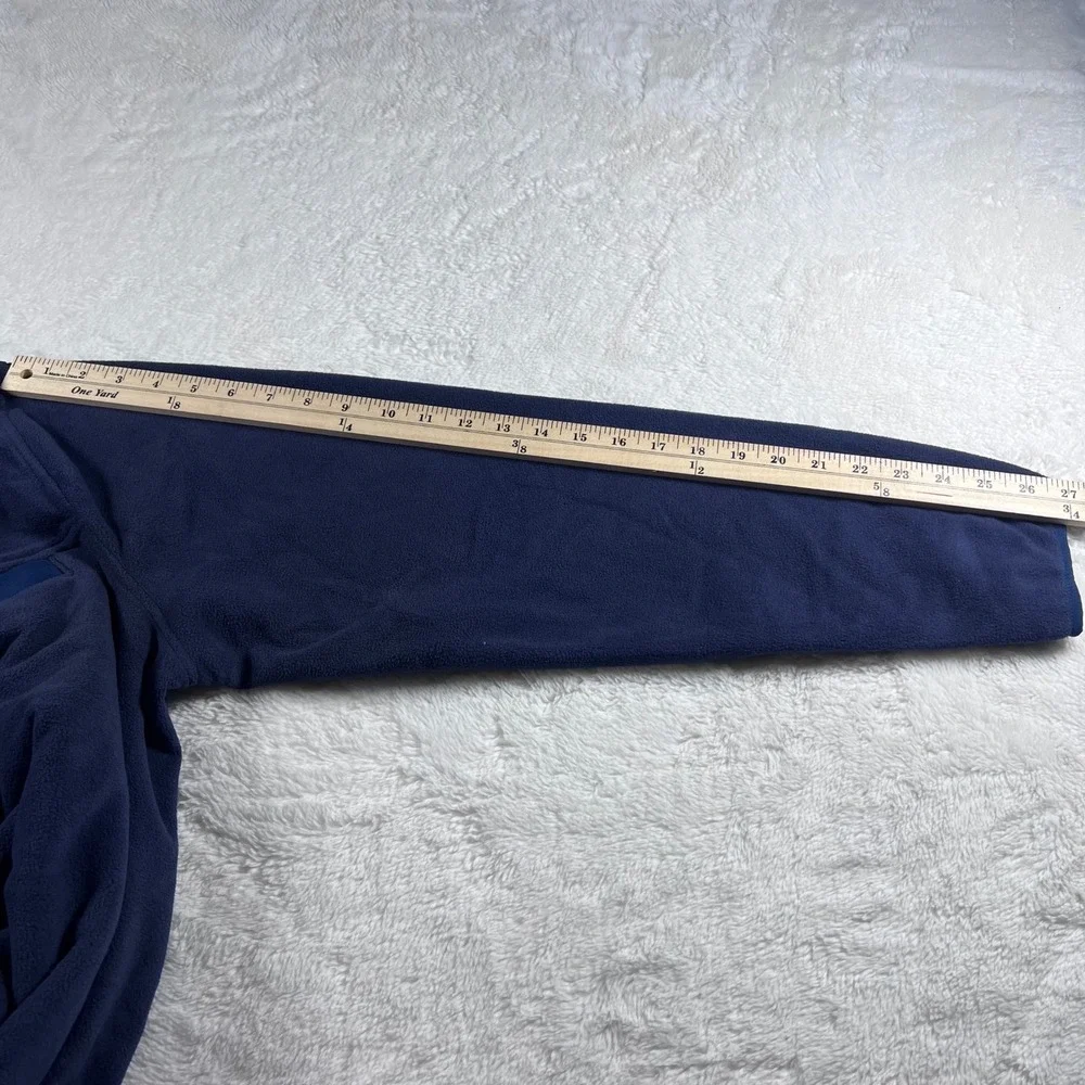 32 Degrees Heat Mens Pullover Fleece Shirt Navy Blue Size XL Snap Neck NWT